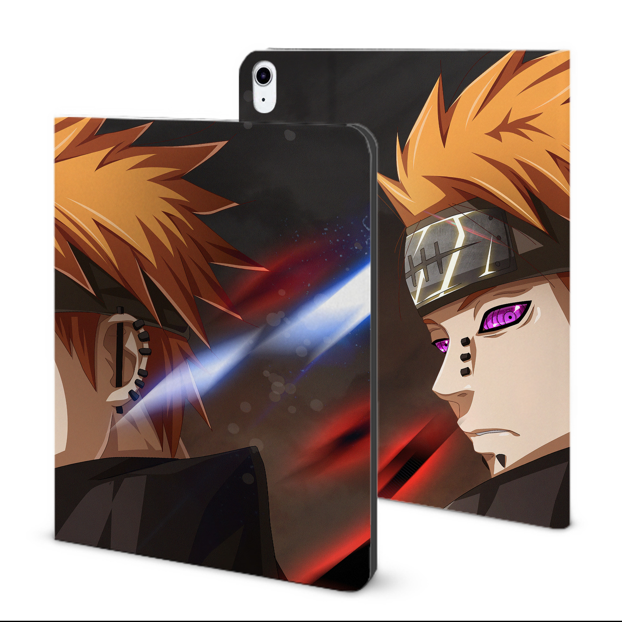 （画像用） NARUTO -ナルト- NARUTO -ナルト- 疾風伝 IPad ケース ブック型 PUレザー TPU 耐衝撃 軽量 薄型 ペン収納なし 全面保護 IPad 各モデル対応